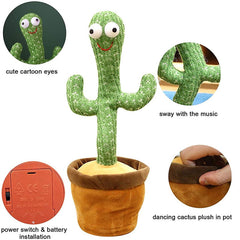 Dancing Cactus Electronic Plush Toy with Singing.