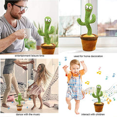 Dancing Cactus Electronic Plush Toy with Singing.
